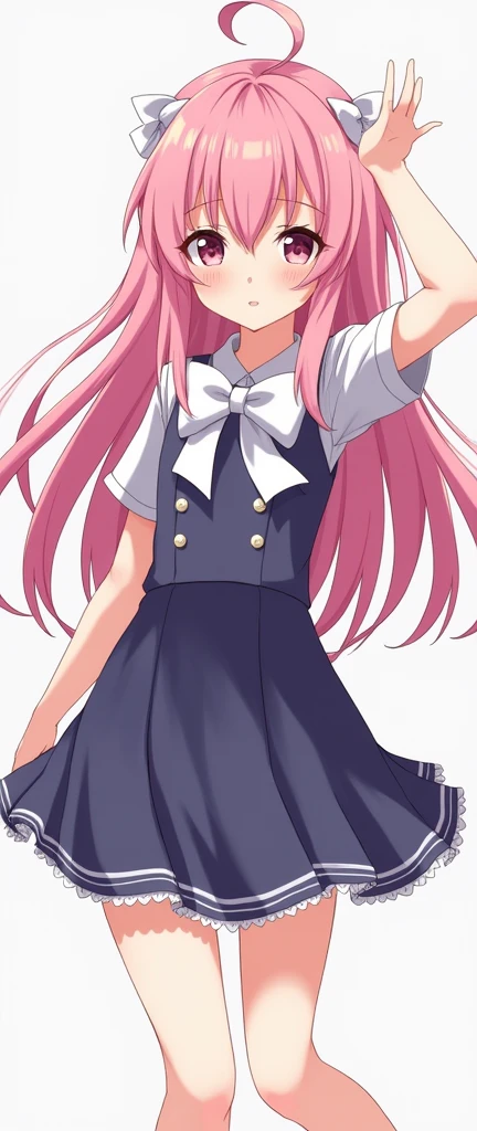 There is a woman with pink hair and cat ears., Very beautiful cute cat girl, Charming cat girl, Real life anime girls, Ultra realistic anime, beautiful Anime cat girl, Anime cat girl, Beautiful young cat girl, Very Beautiful Anime Cat Girl, Surreal , Enchanting anime girl, cute Anime cat girl, Cat ears anime girl、Full body