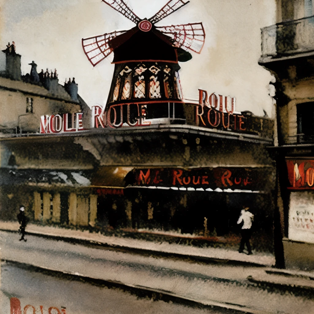 Paris around 1900、Moulin Rouge