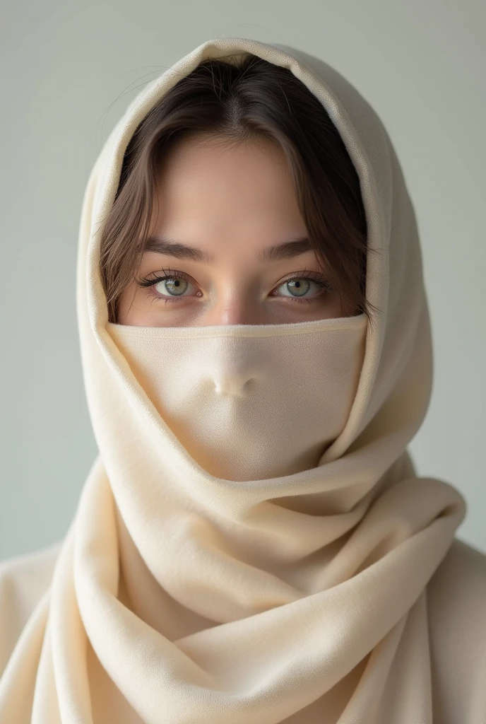 best quality, ,A niqab woman, a long light pink dress, with long sleeves, beautiful details, light pink tulle fabric, her head is covered with a veil, her hair is completely covered, her nose is covered, and her mouth is covered with a niqab, her face is covered with a niqab, a niqab that covers the nose and mouth, a light pink niqab, beautiful, prominent eyes. , eye color is a mix between green and light brown, flower on the side of her head, winter, plum blossoms, garden , fog, Great details, Great details للغاية, Complex details, Cinematic style, Hyperrealism and soft light, Evening sun lighting, Diffuse Soft Light, Shallow, sharp focus, Track Ray, Sub-surface dispersion, Ultra detailed(Intricate, very attentive to detail, super refined, detailed, Realistic, ultra-realistic