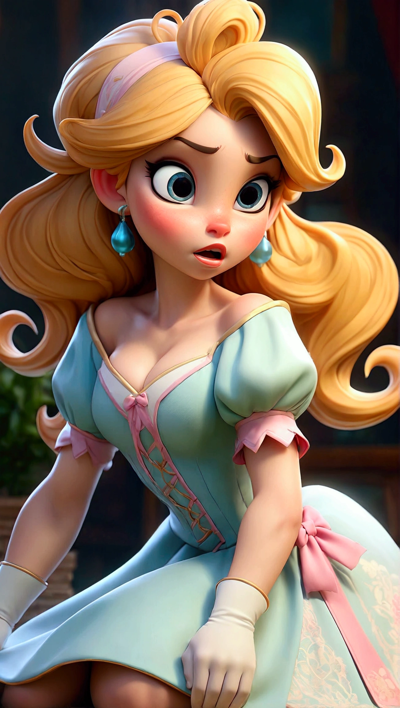 (Full body picture:1.8) little sexy disney princess child, seductive lace light blue transparent stockings with patterns, knees on a ground in fantastic background, detailed anatomical features, high resolution, masterpiece, extremely detailed, best quality, 8k, structured skin, super detailed, french bangs, breasts,  Full Body Character Sheet, High resolution, Looking at the viewer, big boobs, blushing, open mouth, Double ponytails, Moan, Multiple awards, Action picture, simple backround, from above, out of frame maiden Hochauflösung, Französischer Pony, Weiße Haare, Schamröte, Dutch Angle, Tachi-e, Perspektive, Abgerundete Ecken, Omake, 