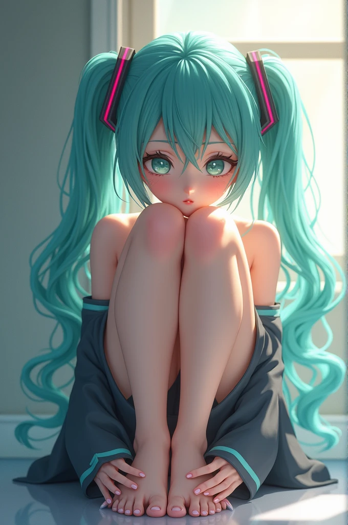 score_9, score_8_up, score_7_up, score_6_up, score_5_up,    raichiyo33, 1girl, hatsune miku, feet