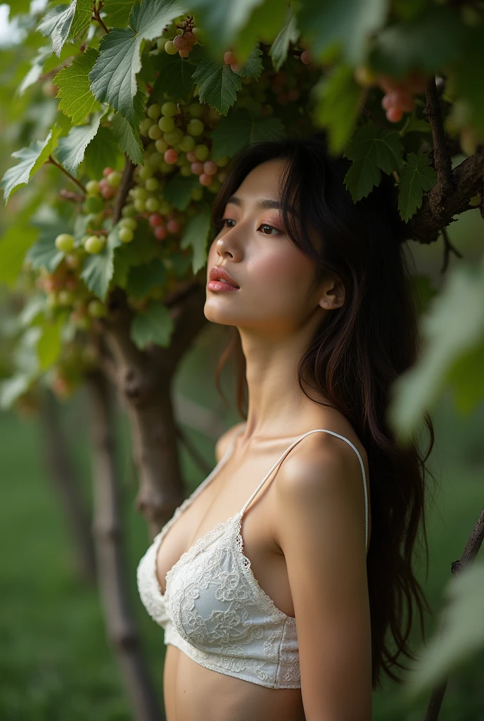 In the flower garden Brand Hair long hair one piece Less exposure profile Photos showing ears Accessory Models