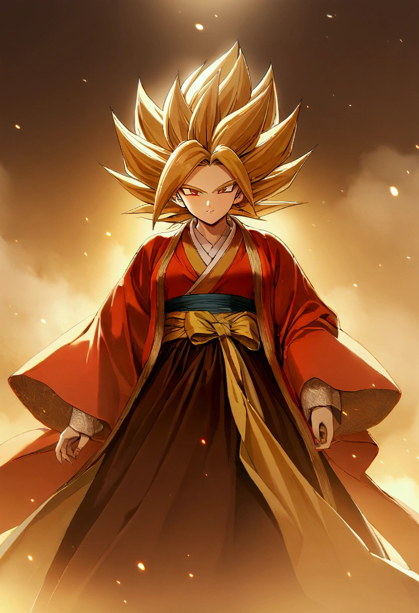 1 girl, (Super Saiyan:1.3),Hanfu, 