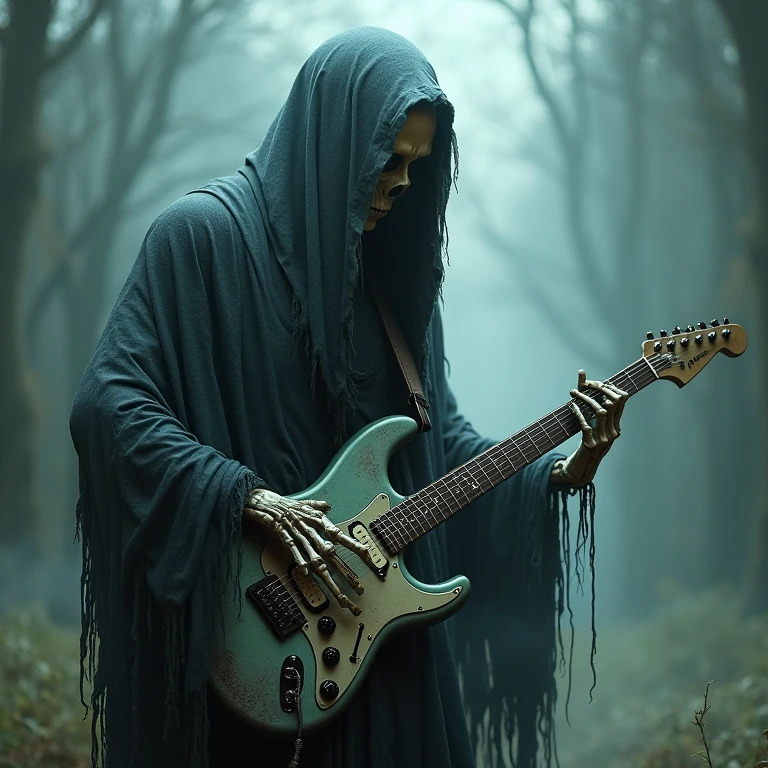 devil skeleton guitar