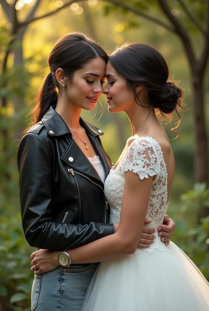 Lesbians kissing