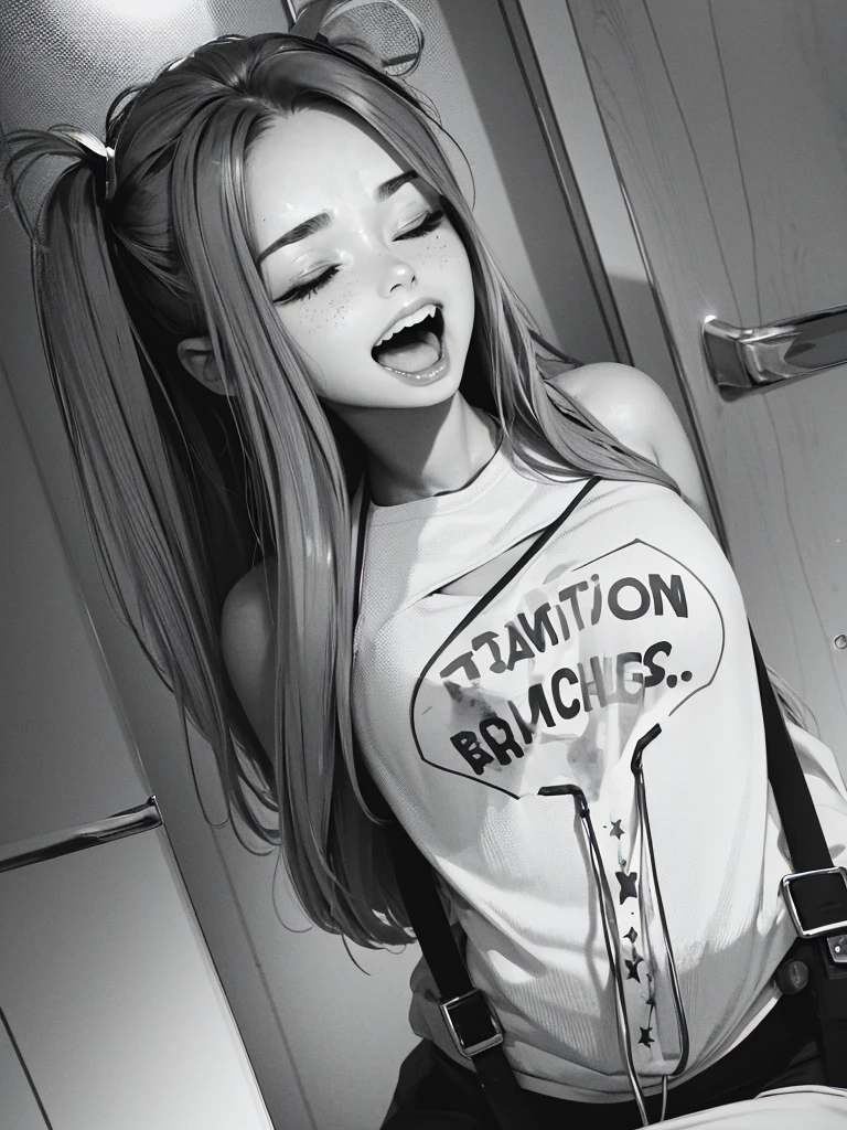 a capurted girl, tickling, ticklish, tickle, tickle torture, tickle fetish, grope, groping, fondle, fondled, ((she is being pinched by hands, on her body:1.4)), (hands squeezing on torso, many hands:1.2), hands pinch her breasts, grab her torso, grab her ass, squeeze her thighs, (fingers on her armpits:1.2), (hands on her body), she is being restrained, held, helpless, defenceless, she is laughing, excited, squinting, (eyes closed in laughter), (detailed face, perfect mouth, perfect teeth1.1), ((accurate face)), low angle photo full body, (sexy hot blonde girl, wearing jeans and tshirt:1.5), sexy body),