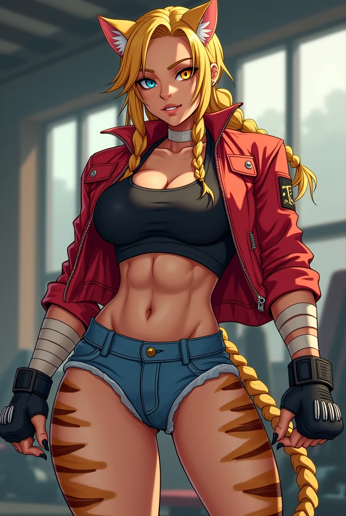 <lora:ssj4:0.5> abs, body fur, long hair, monkey tail, muscular, pectorals, (red fur:1.5), solo, spiked hair, ssj4, super saiyan, tail, BREAK, <lora:necoarc:0.8> necoarc, neco-arc, 1girl, blonde hair, bob cut, cat ears, chibi, cat girl, (slit pupils, cat eyes:1.15), masterpiece, best quality, extremely detailed, highly quality, 4k, sharp focus, professional, sharp focus, award winning, cinematic lighting, octane render, unreal engine, volumetrics dtx, Wallpaper,