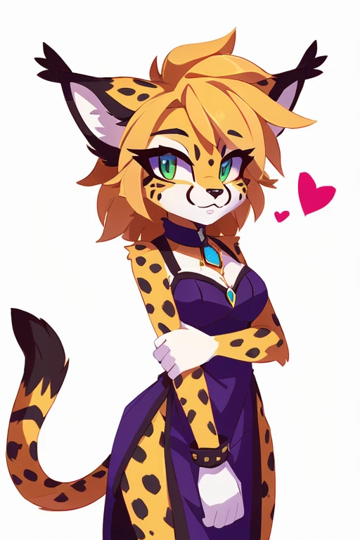 drawing of a cheetah cat with a bow and a heart on its chest, humanoid cheetah, of anthro leopard warlock, hyena fursona, neferpitou, !!!anthropomorphic!!!, professional furry drawing, “portrait of a cartoon animal, fursona!!!!, anthropomorphic lynx, anthropomorphic tiger, anthropomorphic!! Female toran cheetah sonic style 