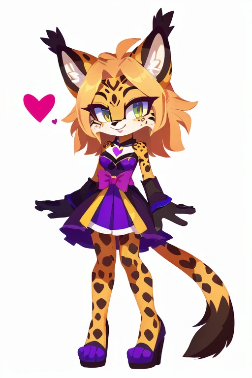 drawing of a cheetah cat with a bow and a heart on its chest, humanoid cheetah, of anthro leopard warlock, hyena fursona, neferpitou, !!!anthropomorphic!!!, professional furry drawing, “portrait of a cartoon animal, fursona!!!!, anthropomorphic lynx, anthropomorphic tiger, anthropomorphic!! Female toran cheetah sonic style 