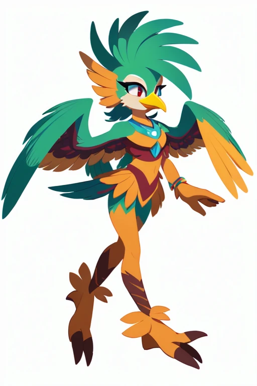 rito, ((cecili)), solo, winged-arms, talons, masterpiece, beautiful, detailed eyes, profile, headshot, professional photoshoot,