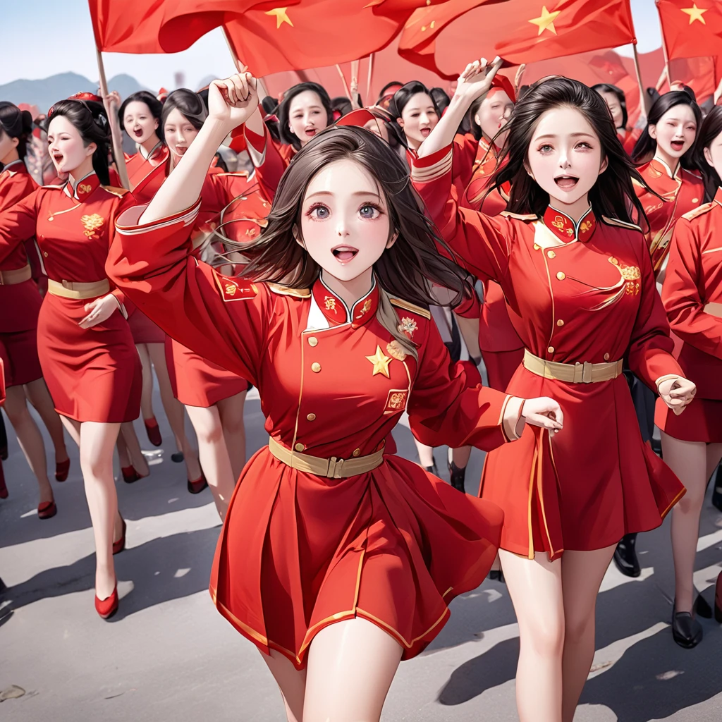 Red flag，Qingdao，National Day activities