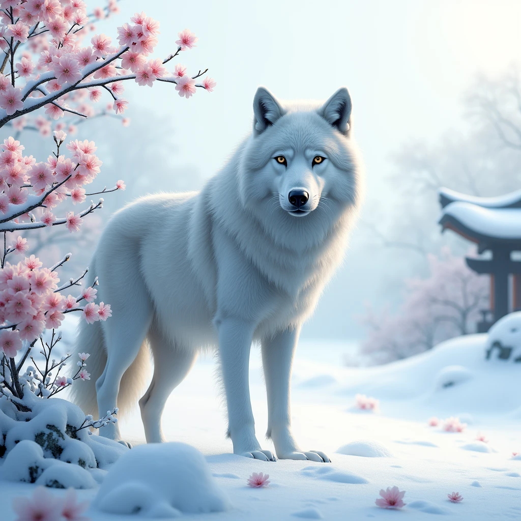 (Silver Wolf), A few plum blossoms in the corner, blooming alone by Ling Han. Illustrations, simple background, white background, flowers, trees, traditional media, branches, houses, heavy snow.
﻿
Beautiful cinematic lighting, surreal, color graded, dynamic movement, captivating chiaroscuro, full body, award-winning, cinematic still, emotional, vignette, dynamic, vivid, (masterpiece, best quality, photorealistic, Professional, perfect composition, very aesthetic, absurdres, ultra-detailed, intricate details:1.3)