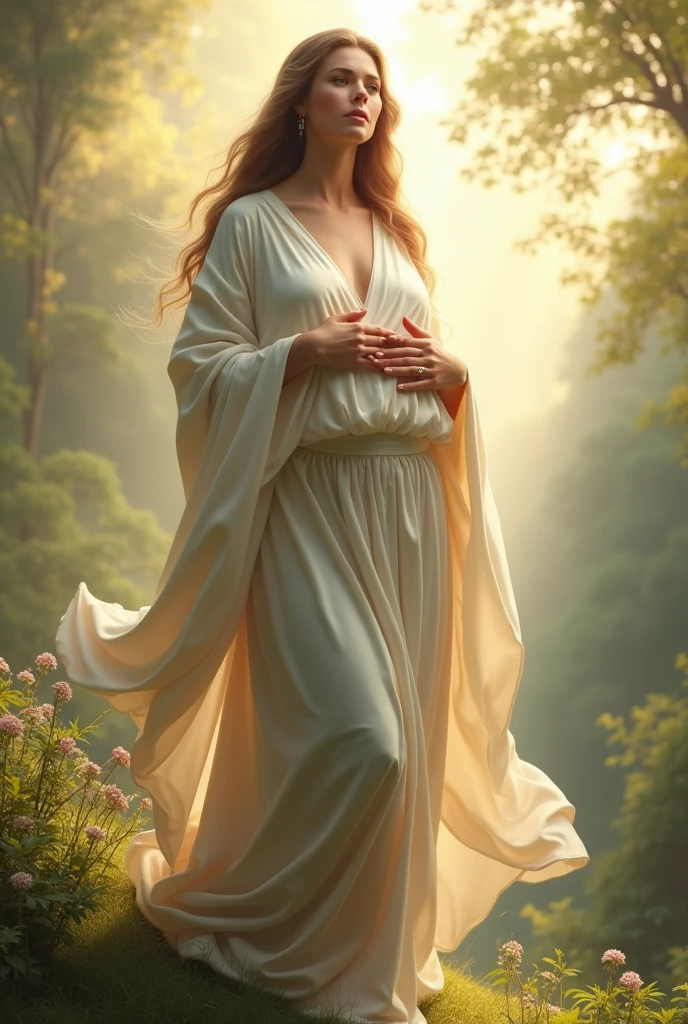 that same image. put the woman with open arms