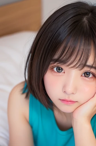 I wake up and only stick my face out of my futon, Hide under the covers and only show your face, I hide under my futon like a small animal hibernating,
Cute Lingerie, cute bra、cute panties、Plump thighs、Sculpted body、Moistened skin with lotion、highest quality, Super detailed, cute, Childish expression, Lovely, sexy, device, Very detailed, 4K, 8k, highest quality, beautiful, Genuineistic, Genuine, Looking up from below, office, Morning, , , alone, , beautiful light brown hair, beautiful eyes, short hair, Earrings, Light Smile, blush, Lens flare, Cowboy Shot、