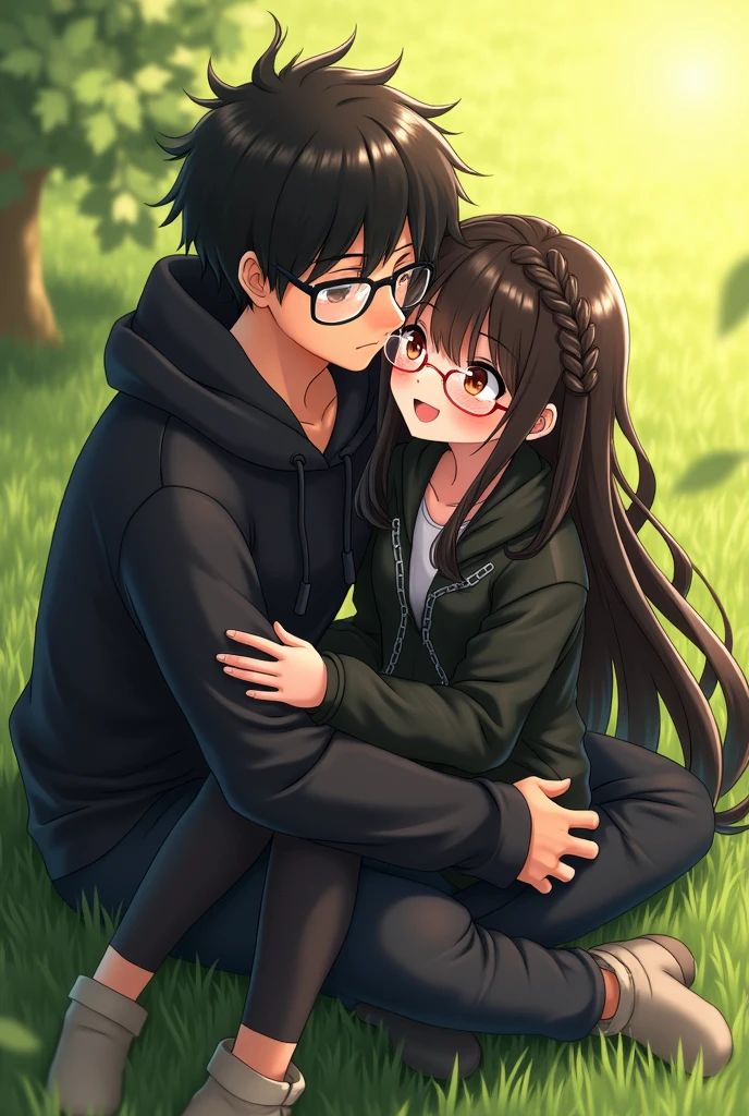 bridge with a large gap, girl and boy, 1 girl, long hair, Brown hair, exposed bare breasts, letterman jacket, 1 boy, loose hair, windbreaker, multicolored hair, size difference, outdoor sexual intercourse.