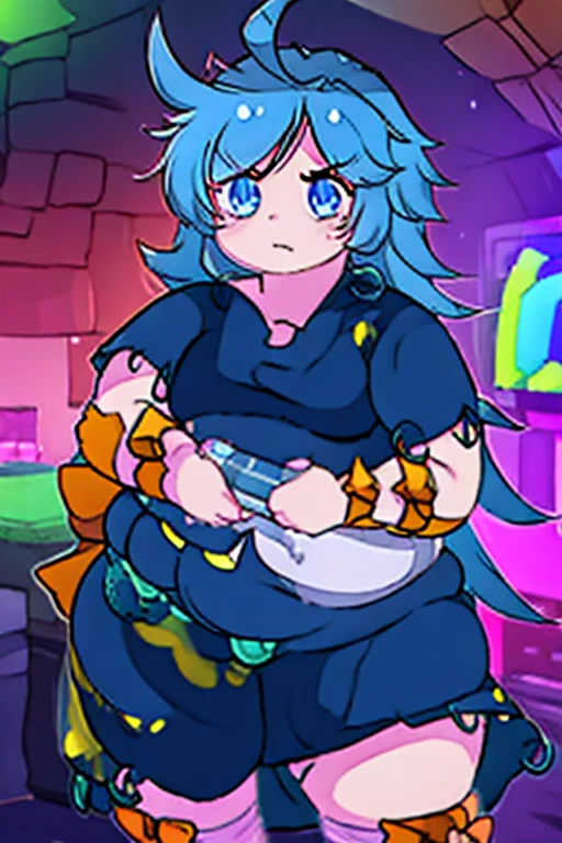 BlowjobPovQuiron, pov, erection, 1girl, niko, yellow eyes, hat, red hat, blue hair, solo, blush, blushed face, happy face, 4K, blushed face, (((Best quality, Masterpiece))), detailed, ultra detailed, looking at viewer, ultra high res, sfw, bedroom, indoors background, best anatomy, good anatomy, SFW, sweat, steam, sweaty, steamy, no underwear, sexy, kneeling, male POV, Male body POV, Male point of view, baseball bat in mouth, stick in mouth, sucking on baseball bat, sucking on stick, broom in mouth, broom handle in mouth