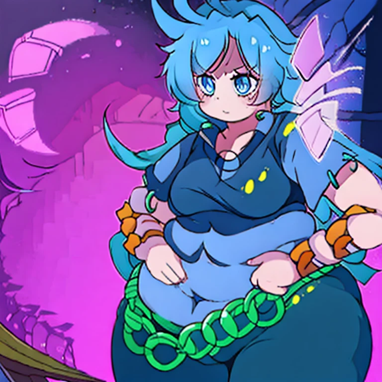 Blue haired Giantess, with curly hair, she is wearing a greco roman goddess dress color gold, big ,knight,giantess art,laima,intense size different,slu smile, large bosom,milf,monster girl,masterpiece,best quality,snake lady,white scales,red eyes,albino,GtsPlanet,GtsSpace,outerspace background,stars,snake tail lower half,Medusa