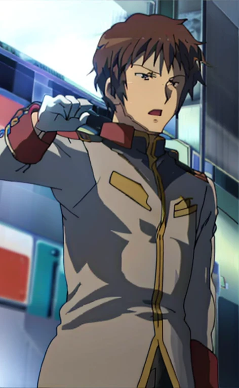 eff officer　uniform　kyon　Bust Shot　Look at the audience