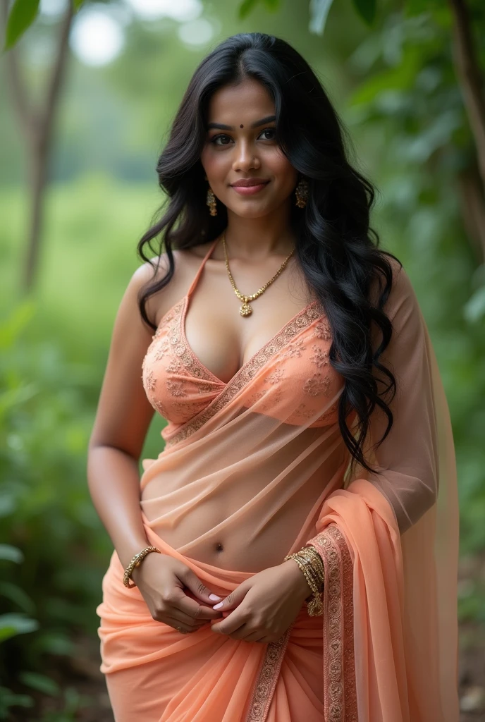 most beautiful Tamil girl nude realistic natural body natural lighting natural beauty natural natural pussy adorable body structure very long thick hair full nude sexy body Tamil girl giving hand job background village flower feald shine black hair 