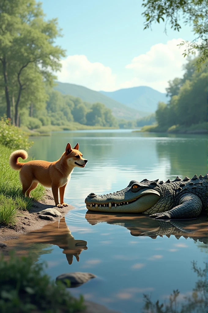 a large alligator is fucking a small dog cub on a riverbed, river, forest, feral, animal penis, tapering penis, (((duo, anal sex, anal penetration, size difference, ridiculous fit, large penetration, big penis, chair position, urine, stomach bulge, deep penetration, hyper stomach bulge, hyper penetration, prolapsed anus, tapering penis hyper threading, tapering penis in mouth, tapering penis oral, all the way through, tapering penis protruding from mouth, side view, standing))), ((((tapering penis threading))))