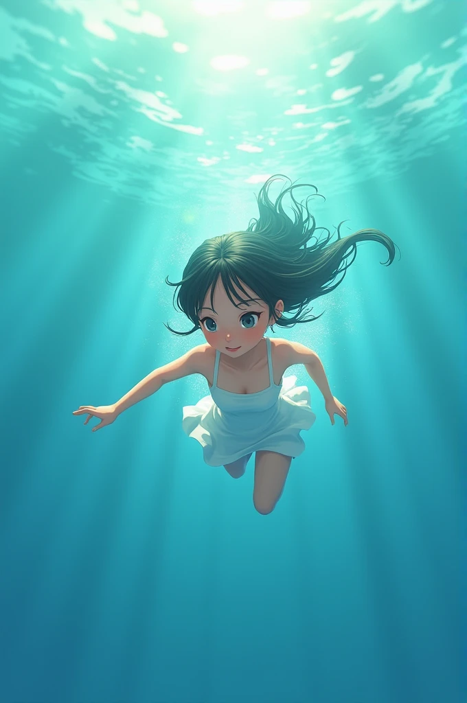 movie picture quality,Disney animation,Disney animated films, girl sitting on a koi swimming in the clouds of the sky,Short hair and small braids,Denim suspenders,The barefoot,depth of fields,high light,Real light,Ray traching,oc rendered,Hyper-realistic,best qualtiy,8K,Works of masters,super-fine,Detailed pubic hair,Correct anatomy,sharp focus on eyes,Bokeh,Facial features are carefully depicted