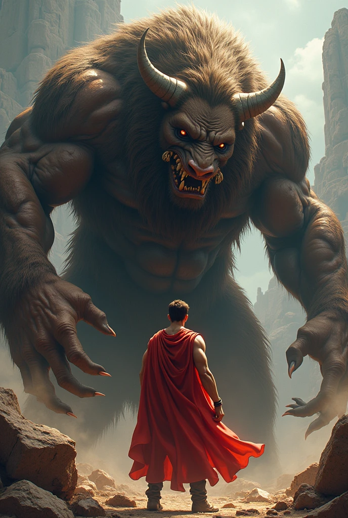 Gaston and the Beast in the mirror