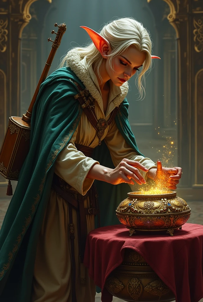 a profestional picutre of 1man, <lora:Clothing - SolarPunk Armor:0.7> solar4rmor, holding weapon, armor , Alchemist's Discovery: Description: Amidst bubbling flasks and crackling vials, the alchemist leans over a concoction. Their eyes widen with excitement as they observe the reaction within. Their hands are gloved, and their posture is one of intense focus and intellectual curiosity. , camera angle from above and cowboy shot, photorealism,unreal 5 daz,perfectly drawed hands,perfectly drawed face,perfect body,extremely detailed artgerm greg rutkowski greg,((ultrasharp)),((masterpiece)),((best quality)),((ultradetailed)),((intricated details)),ultradetailed character,detailed face,intricated face details,<lyco:GoodHands-beta2:1>,extremaly detailed background,perfectly detailed face,character focus,intricated details of face,fFaceDetail <lora:add_detail:0.7> ultra realistic,32k,RAW photo,(high detailed skin:1.2),8k uhd,dslr,soft lighting,high quality,film grain, beautiful and aesthetic,extremely detailed