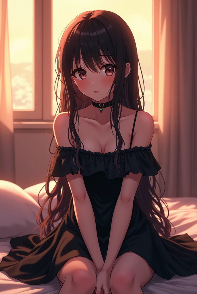 anime girl with horns and a blue dress posing for a picture, beautiful anime girl, beautiful anime portrait, beautiful anime woman, portrait anime girl, realistic anime artstyle, attractive anime girl, artwork in the style of guweiz, photorealistic anime, anime girl, anime girl with long hair, realistic young anime girl, anime realism style, anime woman