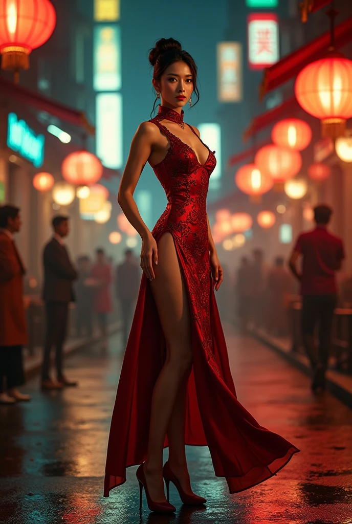Cobblestones outside a Chinese palace during the Qing Dynasty letter M(Porn Pose) A gorgeous Chinese imperial empress with her hair tied on both sides and wearing a crown、Background of kinky and erotic woman tying her hair、The story is set in the luxurious rooms of an empress in the Chinese imperial court during the Qing dynasty.。