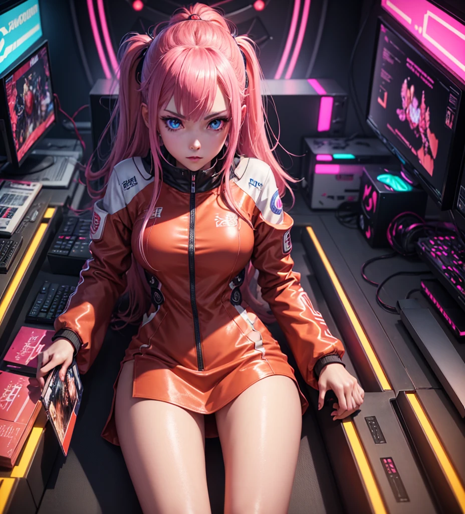 Asuka langley, vista desde abajo, en cuatro patas, encaje, mirando a la camara, sexy, muy sexy, boca abierta, trasero perfecto, material transparente, transparente, uneven nipple, (de arriba hacia abajo de abajo hacia arriba: 0.8), sola en una ciudad cyberpunk, hiper realista, ultra realista, 8k, cinematografico, detalles asombrosos y elaborados, obras maestras, calidad superior, arte oficial, papel tapiz CG Unity 16K altamente detallado, belleza esbelta, Escenas hermosas, rasgos faciales claros, hiperrealista, renderizado de octanaje, UE5, alto detalle, hipercalidad, high resolusion, Art Station Trend, hiperrealismo, surrealismo, HD, 16K, teleobjetivo, Split lighting, cuerpo completo, NSFW, momentos milagrosos de toda una vida, Fantastic visual representations, efectos profesionales,