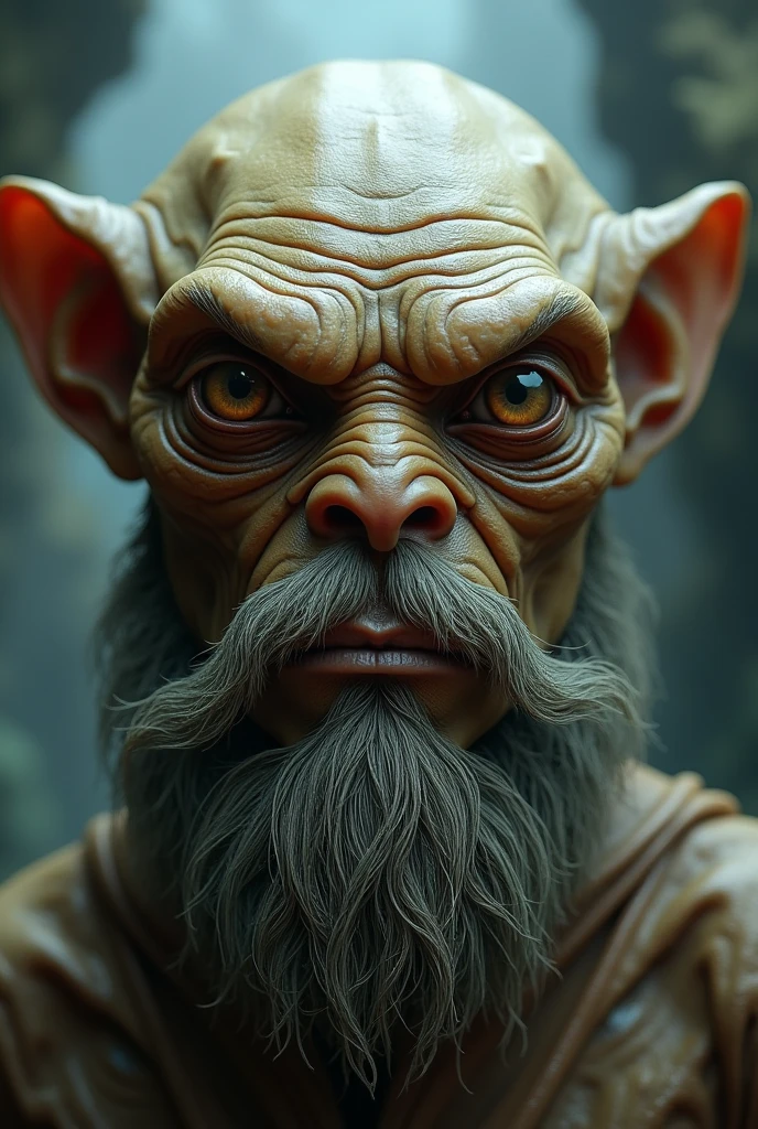 An alien with a beard