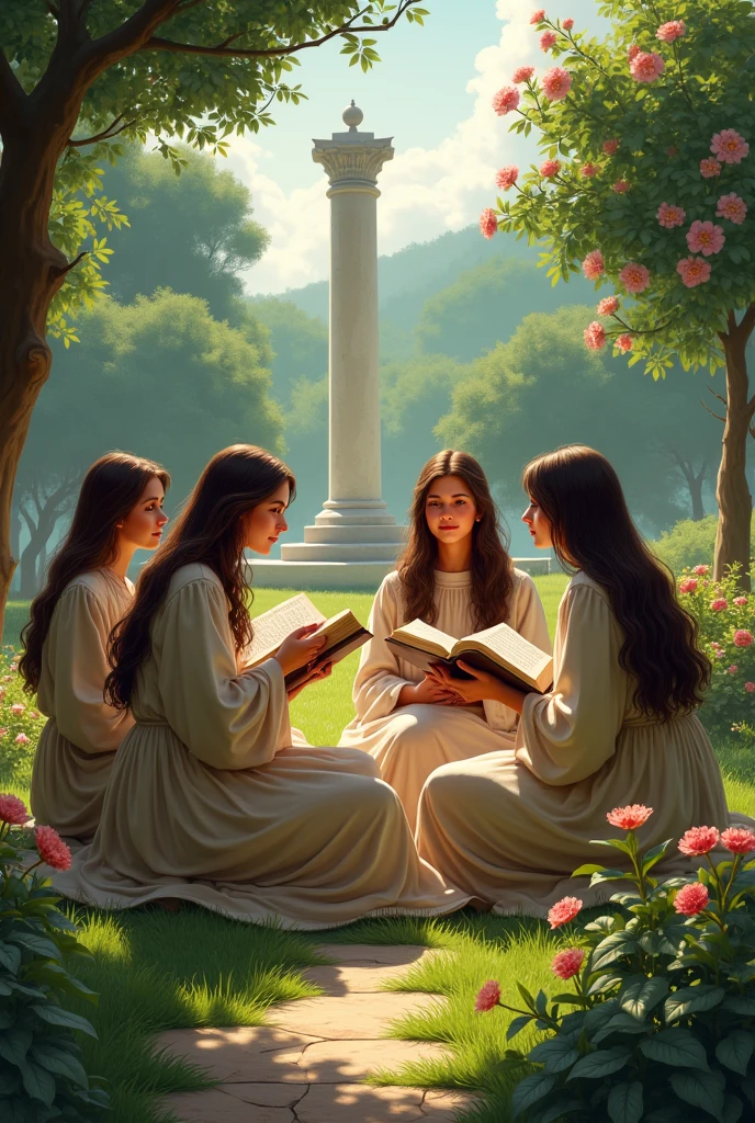 Create me  a background of poster theme is month of language and women rebolusyon size landscape