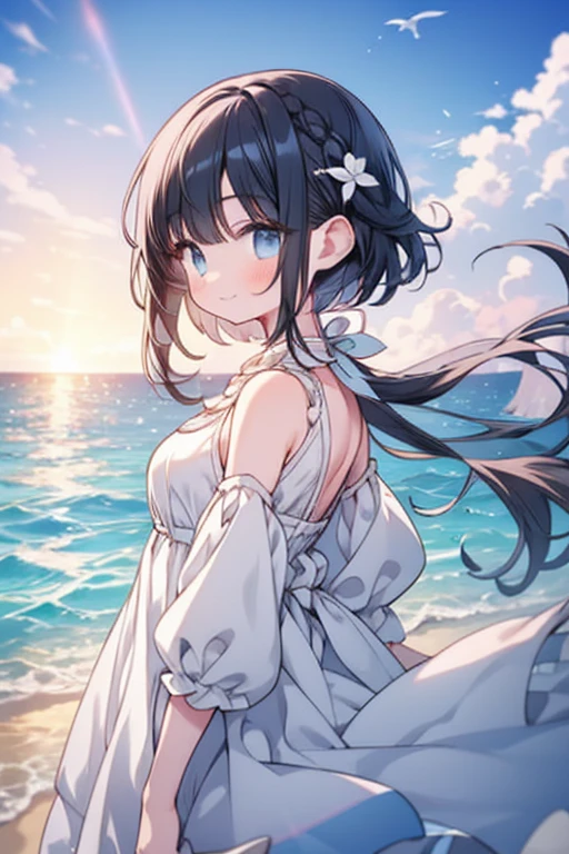 (best quality, 8k, masterpiece:1.2, nsfw ),Cutest,Cute girl,marry,Beautiful face,Beautiful eyes,Beautiful hair,Lots of colorful flowers.