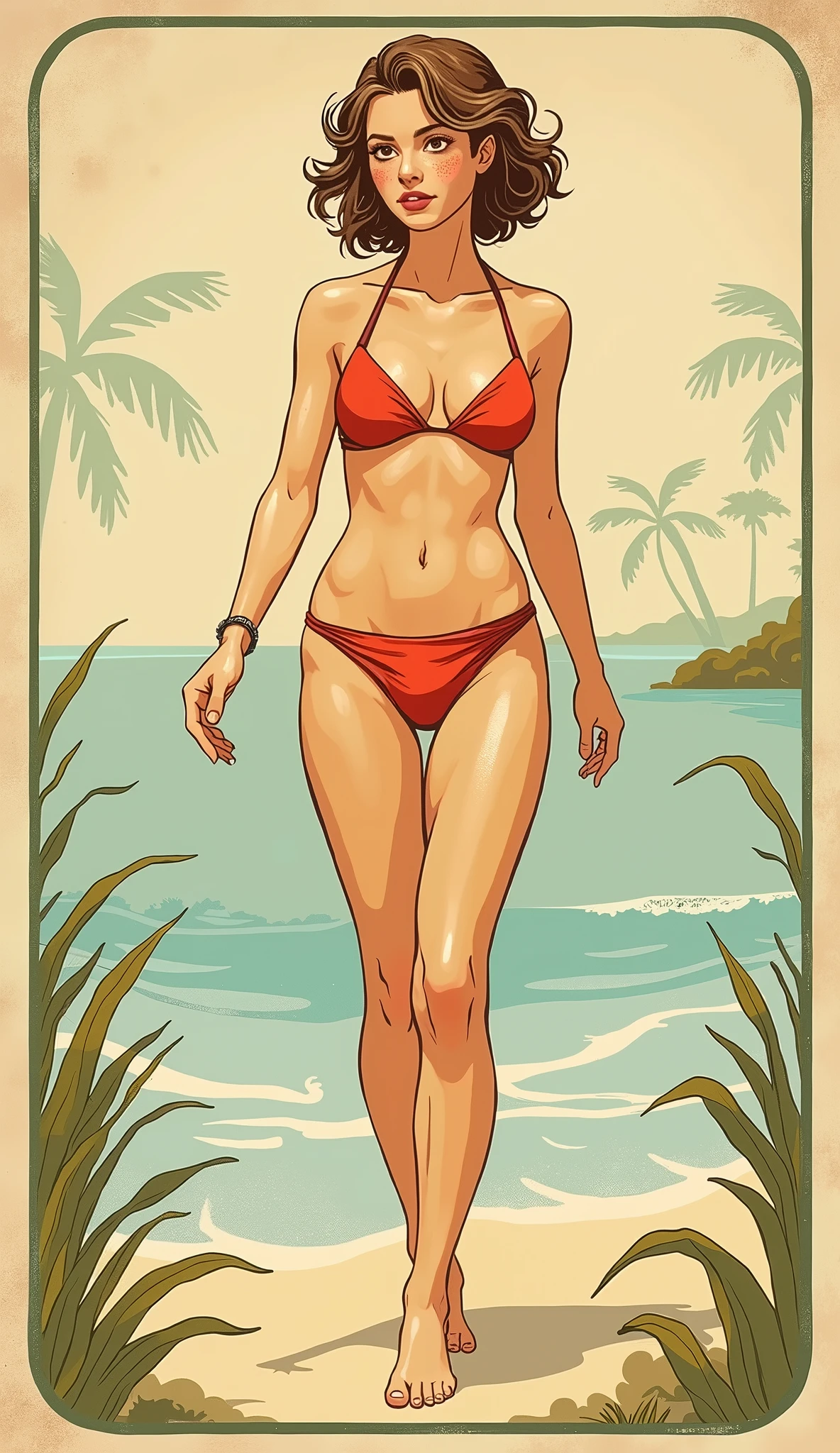 (best quality,4k,8k,highres,masterpiece:1.2),ultra-detailed,(realistic,photorealistic,photo-realistic:1.37),sand,stunning blue ocean waves,crystal clear water,rays of golden sunlight,swaying palm trees,tropical paradise,vibrant beach umbrellas,colorful beach towels,relaxing beach chairs,sun-kissed skin,joyful laughter,ocean breeze,coconut trees,surfers riding the waves,beach volleyball,children building sandcastles,seashells scattered on the shore,seagulls soaring in the sky,tranquil atmosphere,gentle waves lapping at the shore,serene horizon,footprints in the sand,cool refreshing drinks,beach barbecue,lush greenery,beach huts,beachside hammocks,seaside cafes,crashing waves,majestic sunset,sailboats on the horizon,divers exploring the underwater world,beach yoga,beachcombing for treasures,sunrise over the ocean,cliffs overlooking the beach,serenity and relaxation,paradise getaway,a perfect day at the beach.