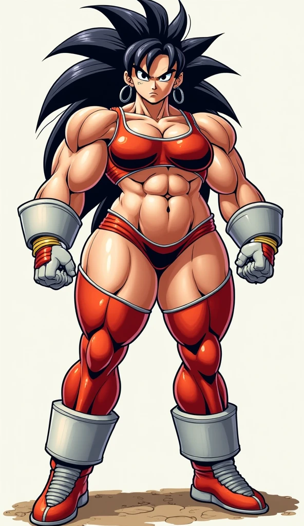 mai shiranui, snk character, classic custom, sexy, huge tits, thick body, strong thick legs, full body, perfect body, standing, red gipao,