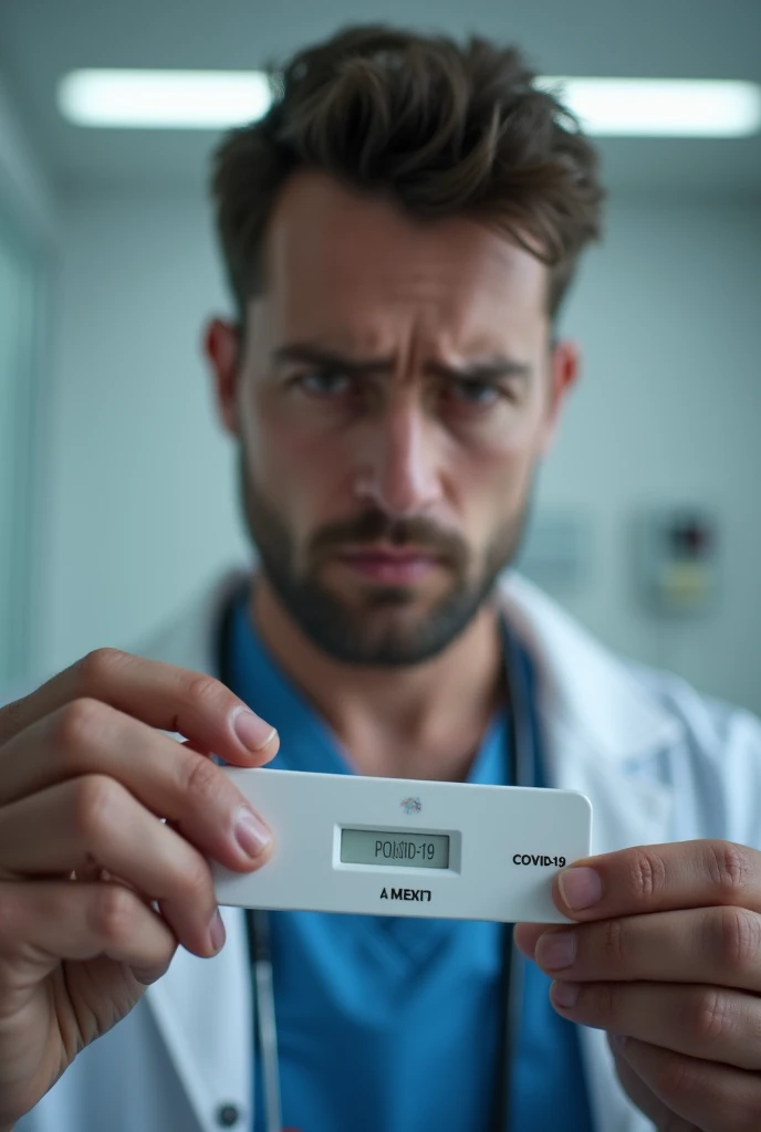 Create an image of a man having a prostate exam