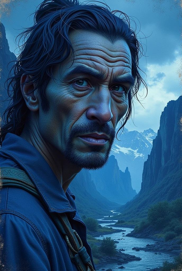 I need the cover of a book titled: from cholo del tribe , color blue ...