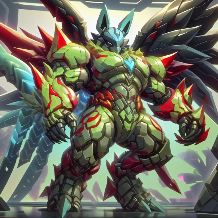 (masterpiece. official art. 8k. best quality. detailed full body. full body.)
(situation 1 : dominating The Phoenix Wolf. The Phoenix Wolf is over 1000 meters long. focus GIANT mechanical Muscular The Phoenix Wolf is trampling the car. Looking down.)
(situation 2 :smoke and flames rising from the destruction in the city)
(Additional details 1: Wearing GOLDEN Armor. Cape. Helmet. real texture material. whole body shines like metal. emphasizes the muscles. suit fully made of metal. Robotic suit. edgMecha, wearing edgMecha, mecha suit, robot suit)
(Additional details 1.5: The arms are golden. The lower half of the body is golden. The wolf-shaped helmet has sharp fangs. The whole body is golden. The wolf-shaped helmet. There is a wolf-shaped decoration on the back of the hand.)
(Additional details 2: Detailed head. Detailed Body. Detailed abs. gigantic muscles. HYPER MUSCLES. Gigachad Muscular. big muscle. pecs. triceps. traps. unusually developed muscular body. body full of huge muscles. showing off muscles. pectorales enormes. Exaggeratedly huge muscles. huge muscles. long legs.).
(Additional details 3: nj5furry, Spread wings. It has wings. The claws are sharp. Sharp teeth.). He is laughing defiantly. The claws are sharp. Sharp teeth.). He is laughing defiantly.
(Additional details 4: golden dick, golden cock, golden hyper penis. hyper black penis. big penis)
(Additional details 6 : Spraying hyper cum up everywhere into the sky from his erect penis. wide spray of cum, covered in cum, cum splashing in front of camera, crowd of naked muscular male spectators, bukkake, City is under a thick later of cum.)