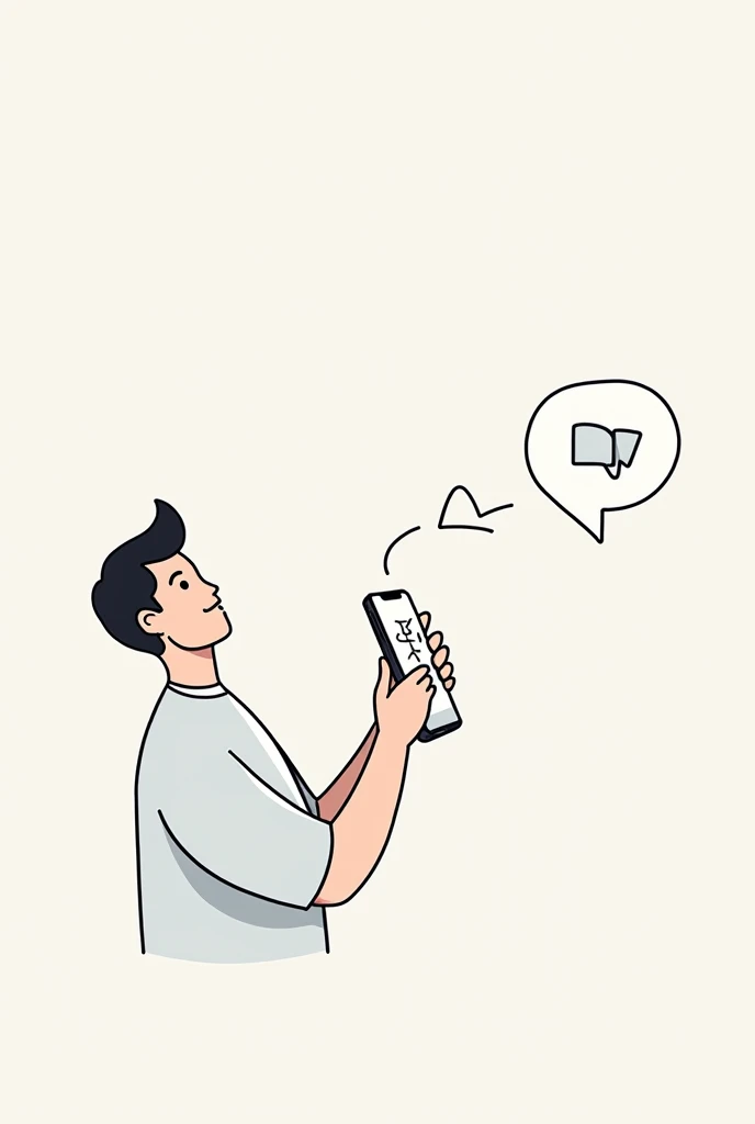 Smartphone: Draw the person holding or using a smartphone. Connect it with an arrow labeled "Social Media & Communication," showing how smartphones help you stay connected and informed through social apps.