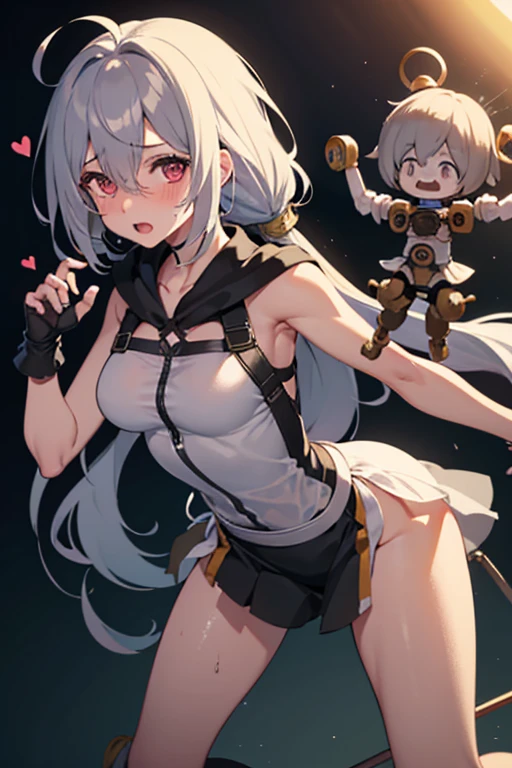 Full body image, front, One girl, 18-year-old, Mix 4, (32K, RAW Photos, Highest quality, masterpiece:1.2), (Anime-like, photoAnime-like:1.37), cute, カジュアルウェア, Short sleeve T-shirt,Shorts,Black knee socks, night, rain, Humidity, Professional Lighting, Photon Mapping, Radio City, Physically Based Rendering, Super Resolution, (Big Breasts:1.2), {{The biological weapon that had preyed on the younger sister took her place and reunited with the older brother, The rebellious little sister has become the obedient little sister}}, Girl Skull, whole body, NSFW