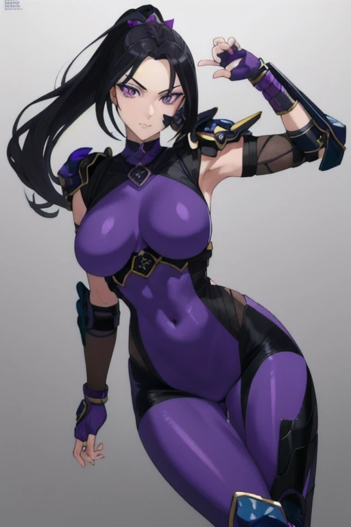 JURIMS, SFIV, Juri Han, detailed face and eyes, beautiful purple iris, hair horns, extremely delicate lips, barefoot,  body, medium breasts, purple eyes, long eyelashes, thick eyelashes, 8k uhd, HDR, extremely detailed CGunity 8k wallpaper, (8k), (4k), spreading asshole while looking at the camera,