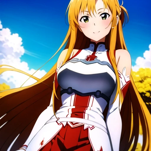 (masterpiece, highest quality:1.2), One girl, alone, (masterpiece, highest quality:1.2), One girl, alone, (masterpiece, highest quality:1.2), One girl, alone，(masterpiece, highest quality:1.2), One girl, alone，{{Asuna Yuuki(SAO)}}},official style, One girl, alone,stage,Portraiture,View your viewers，((Cotton panties with crotch))，(((Skirt flip, I can see your pants)))，squat，From below，blush，Embarrassing，