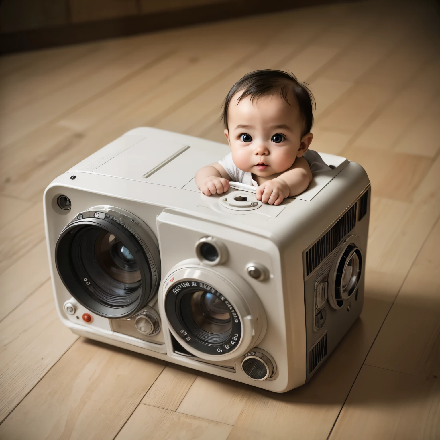 Capturing Innocence: A Timeless Baby Photo on Agfa Film
