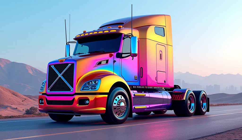 Colorful Gradient Truck