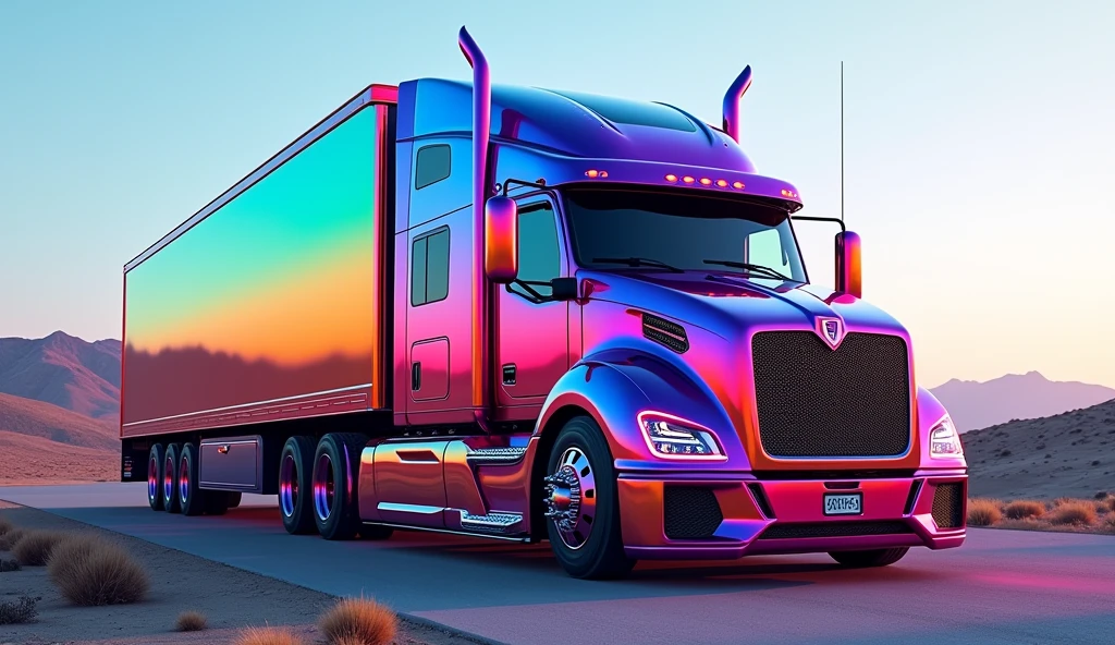 Colorful Gradient Truck