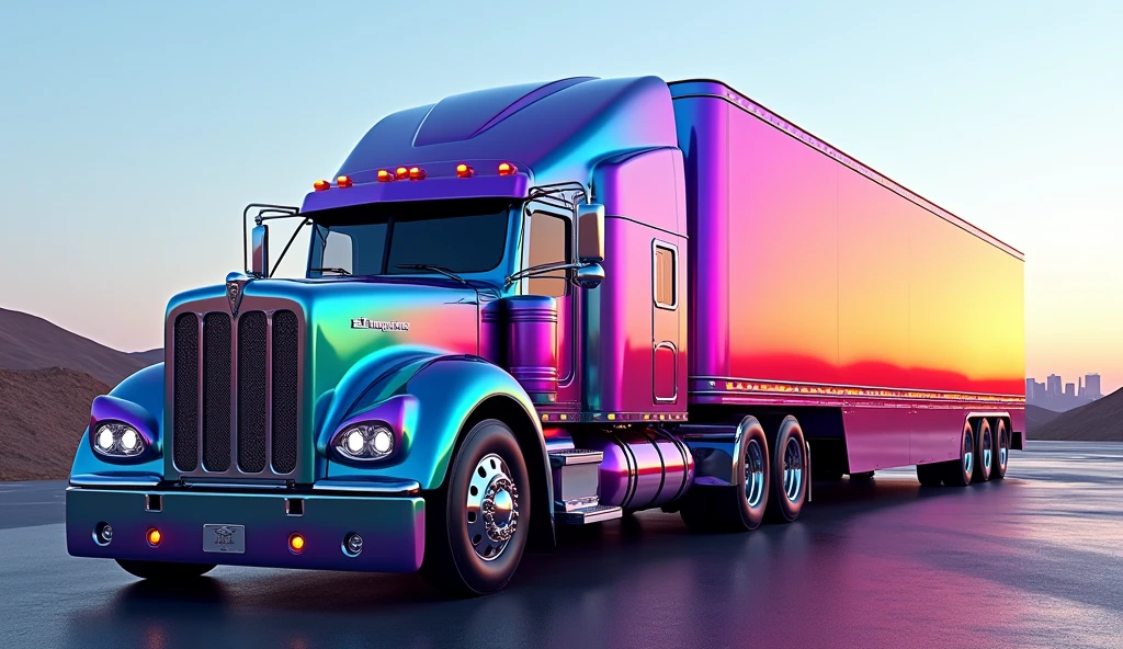 Colorful Gradient Truck