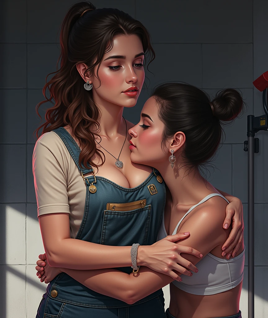 two girls, hugging from behind, tutelage_voy, encourage, fellatio,
<lora:tutelage:1>
score_9,score_8_up,score_7_up,score_6_up,score_5_up,score_4_up, cartoon painting