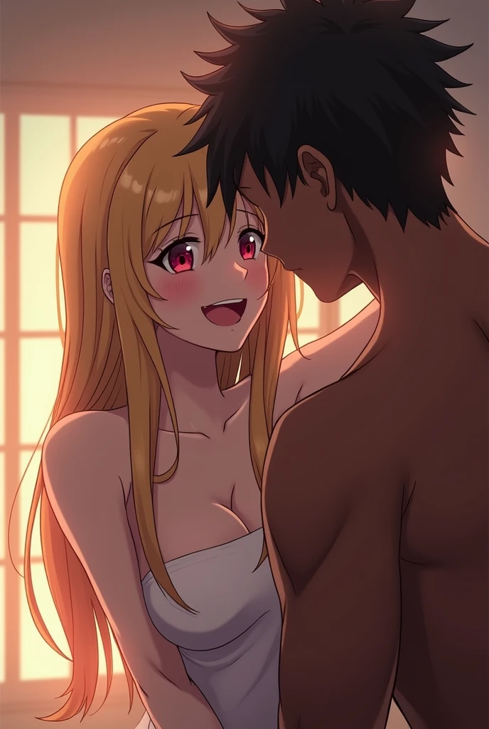 ((table top, highest quality, High resolution, nffsw, perfect pixel, written boundary depth, 4k, )), 1 girl, alone, , beautiful anime girl, beautiful art style, 
close, looking at the viewer, 
perfect body,  

Isshiki Iroha, short hair, big breasts, open your mouth, (((Completely naked))),(((on the bed)))

big breasts, nipple, blush, I breathe, Sweat, undressing,
break hetero, (hetero couple),NSFW,(Ahegao), hand between legs,kneeling,blindfold,collar connected with a chain,Body harness with exposed nipples,tongue out,full-face blush,slightly realistic texture , night, small park, sandbox, bench,Darkness