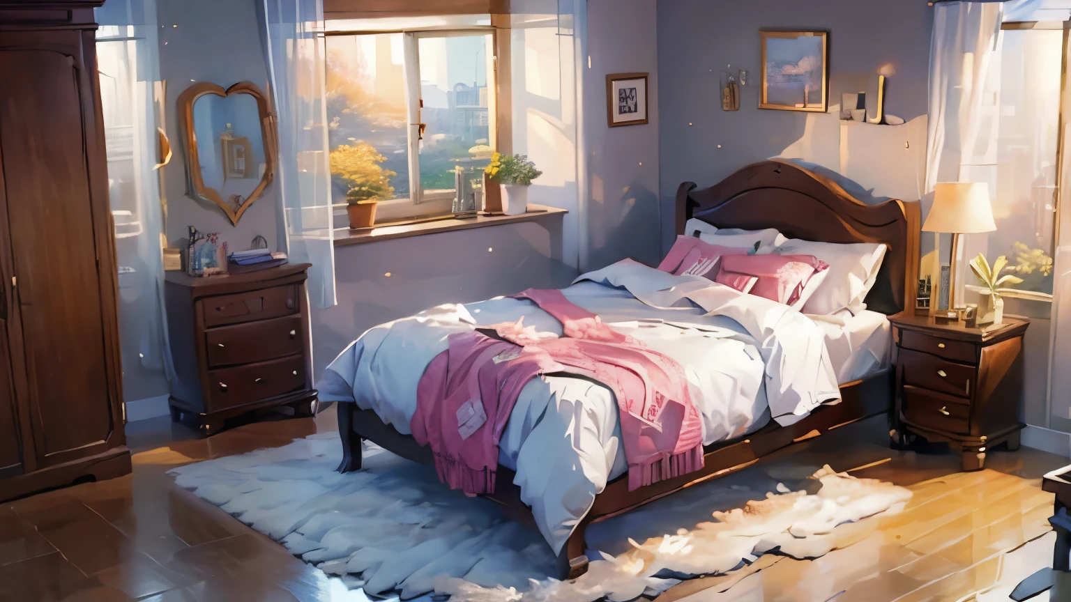(((Highest quality))), (((masterpiece))), 8k, Girls Bedroom, Chinese style