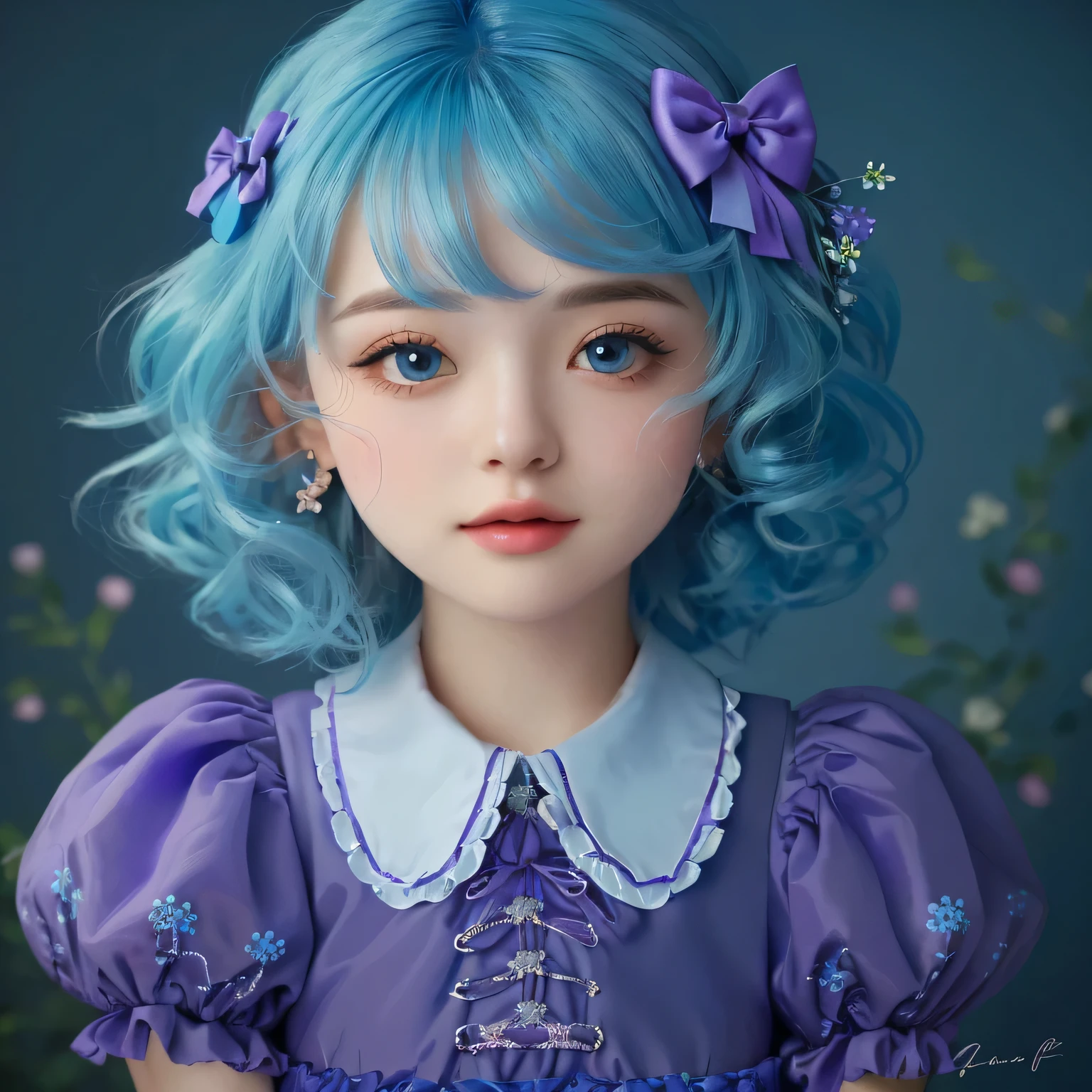 Cute as a dream、pale 、tmasterpiece、top-quality、top-quality、watercolor paiting(curly)、offcial art、aestheticly pleasing:1.2)、(a beauty girl:1.3)、patterns、(Magenta curls、shoulder-lengthhair, ((Short hair, hair-bun)), colorfulhair:1.2)、spark of light、extremely colorful、hair spread throughout、kawaii、pastels、large color bands、rainbowing, strawberry hair ornament,  (1 girl solo), Pastel colors, Pink strawberry costume, Lots of accessories, ((magical little girl)), Huge strawberries on the background, Strawberry magic